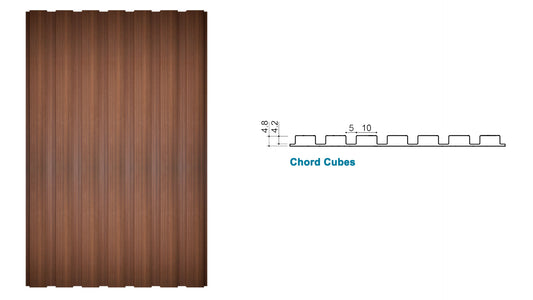 Chord Cubes Walnut with fleece back