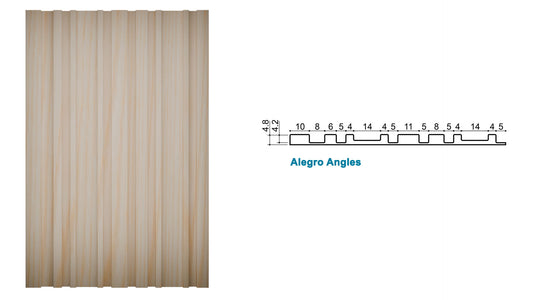 Allegro Angles Ash with fleece back