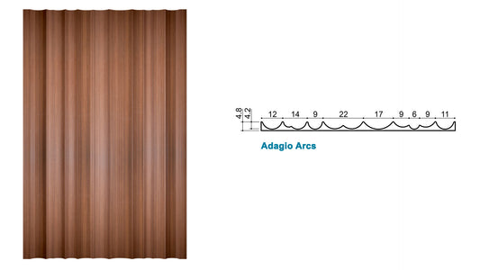 Adagio Arcs Walnut with fleece back