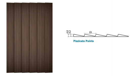 Pizzicato Points Wenge with fleece back